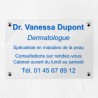 Plaque personnalisée en plexiglas transparent 30x20cm｜Plaque pro