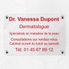 Plaque personnalisée en plexiglas transparent 30x20cm｜Plaque pro