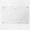 Plaque médecin personnalisée en plexiglas transparent 30x20cm