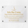 Plaque sage-femme en plexiglas transparent 30x20cm