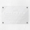 Plaque orthophoniste en plexiglas transparent 30x20cm