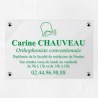 Plaque orthophoniste en plexiglas transparent 30x20cm