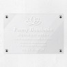 Plaque sophrologue en plexiglas transparent 30x20cm