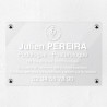 Plaque podologue en plexiglas transparent 30x20cm