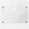 Plaque pharmacie en plexiglas transparent 30x20cm