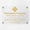 Plaque pharmacie en plexiglas transparent 30x20cm