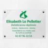Plaque diététicien en plexiglas transparent 30x20cm