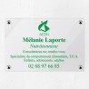 Plaque nutritionniste en plexiglas transparent 30x20cm