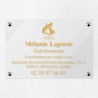 Plaque nutritionniste en plexiglas transparent 30x20cm