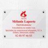 Plaque nutritionniste en plexiglas transparent 30x20cm