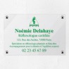 Plaque réflexologue en plexiglas transparent 30x20cm