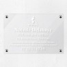 Plaque réflexologue en plexiglas transparent 30x20cm