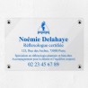 Plaque réflexologue en plexiglas transparent 30x20cm