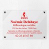 Plaque réflexologue en plexiglas transparent 30x20cm