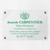 Plaque hypnothérapeute en plexiglas transparent 30x20cm