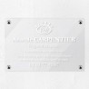 Plaque hypnothérapeute en plexiglas transparent 30x20cm
