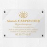 Plaque hypnothérapeute en plexiglas transparent 30x20cm