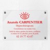 Plaque hypnothérapeute en plexiglas transparent 30x20cm