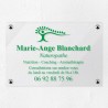 Plaque naturopathe en plexiglas transparent 30x20cm