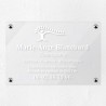 Plaque naturopathe en plexiglas transparent 30x20cm