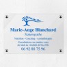 Plaque naturopathe en plexiglas transparent 30x20cm