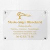 Plaque naturopathe en plexiglas transparent 30x20cm