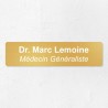 Plaque professionnelle en laiton 20x5cm