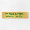 Plaque professionnelle en laiton 20x5cm
