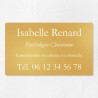 Plaque professionnelle en laiton 25x15cm