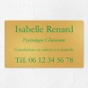 Plaque professionnelle en laiton 25x15cm