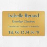Plaque professionnelle en laiton 25x15cm