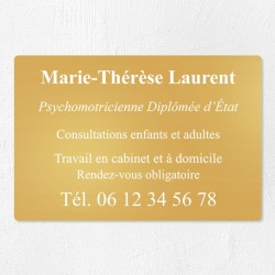 Plaque personnalisée en laiton 30x20cm｜Plaque professionnelle