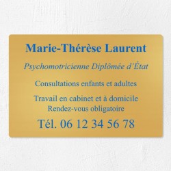 Plaque personnalisée en laiton 30x20cm｜Plaque professionnelle