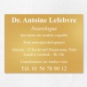 Plaque professionnelle en laiton 40x30cm