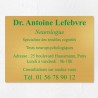 Plaque professionnelle en laiton 40x30cm