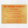 Plaque professionnelle en laiton 40x30cm