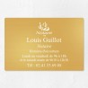 Plaque notaire en laiton à personnaliser 30x20cm