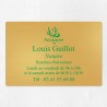 Plaque notaire en laiton à personnaliser 30x20cm