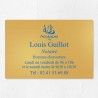 Plaque notaire en laiton à personnaliser 30x20cm