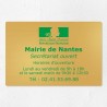 Plaque pour mairie en laiton à personnaliser 30x20cm