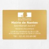 Plaque pour mairie en laiton à personnaliser 30x20cm