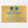 Plaque pour mairie en laiton à personnaliser 30x20cm