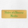 Plaque de porte en laiton à personnaliser 15x5cm