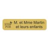 Plaque de boite aux lettres avec picto stop pub 10x2,5cm