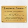 Plaque commémorative personnalisée en laiton 30x20cm