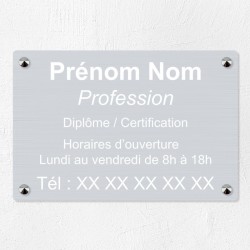 Plaque personnalisée en aluminium 30x20cm｜Plaque professionnelle