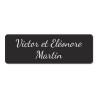 Plaque de porte personnalisée en PVC gravoply 15x5cm