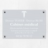 Plaque cabinet médical en aluminium 30x20cm