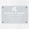 Plaque diététicien en aluminium 30x20cm