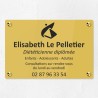 Plaque diététicienne en plexiglas gravé 30x20cm